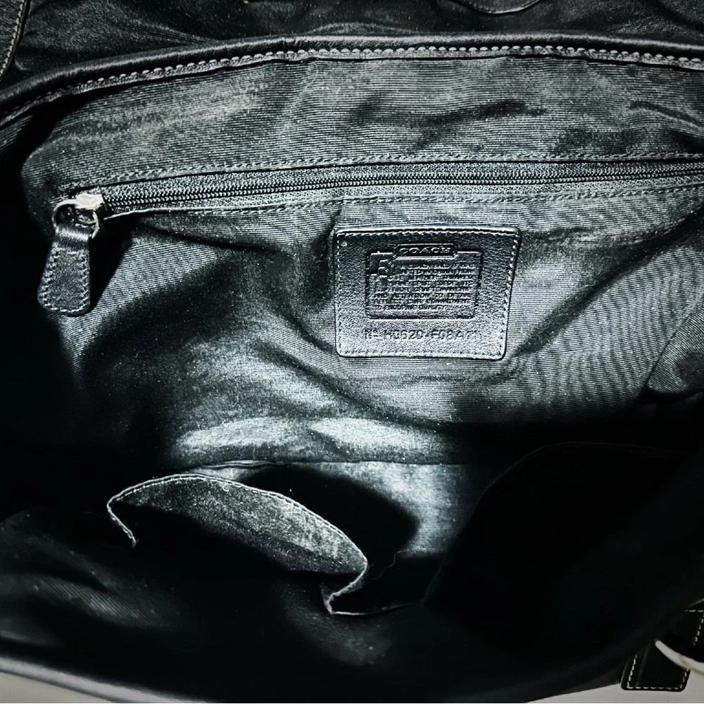 Vintage Y2K Coach tote bags Black Leather shoulder bag❌70% OFF SALE❌ make offer - Picture 10 of 17